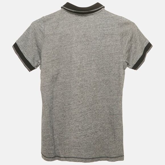 Dior Kids Grey Patterned Cotton Jersey Polo T-Shirt 10 Yrs - Picture 2 of 6